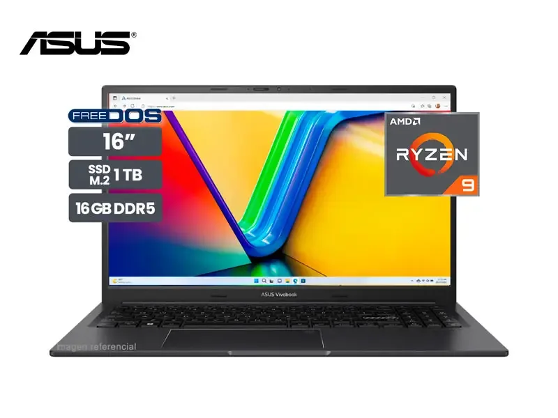 Laptop Ryzen 9 7940HS ASUS VivoBook M1605XA-MB076 16GB/SSD1TB/FreeDos