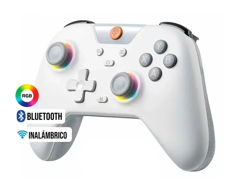 Mando Gamepad Inalambrico EASYSMX X05 White BT RGB (VG-C507)