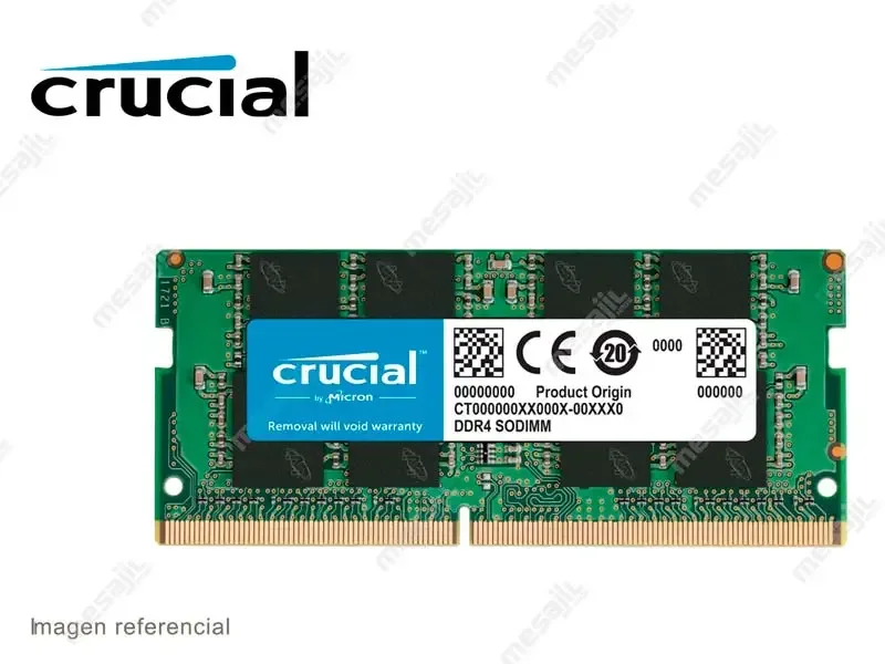 Memoria DDR4 16GB Crucial 3200MHz SODIMM CT16G4SFRA32A