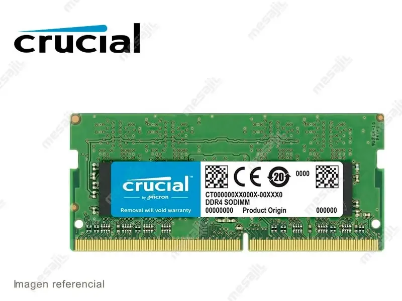 Memoria DDR4 Crucial 2666MHz 16GB SODIMM (CT16G4SFRA266)