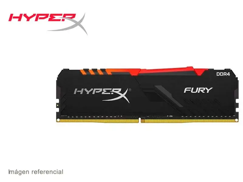 Memoria DDR4 HyperX Fury 2666MHz 32GB RGB (HX426C16FB3A/32) Black