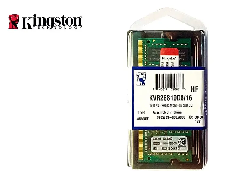 Memoria DDR4 Kingston 2666MHz 16GB SODIMM (KVR26S19D8/16)