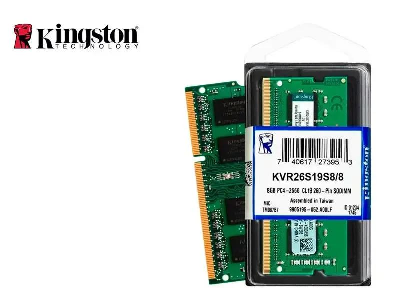 Memoria DDR4 Kingston 2666MHz 8GB SODIMM (KVR26S19S8/8)
