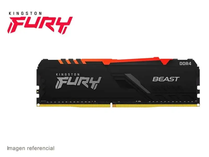 Memoria DDR4 Kingston FURY Beast 2666MHz 16GB 16Gbit RGB