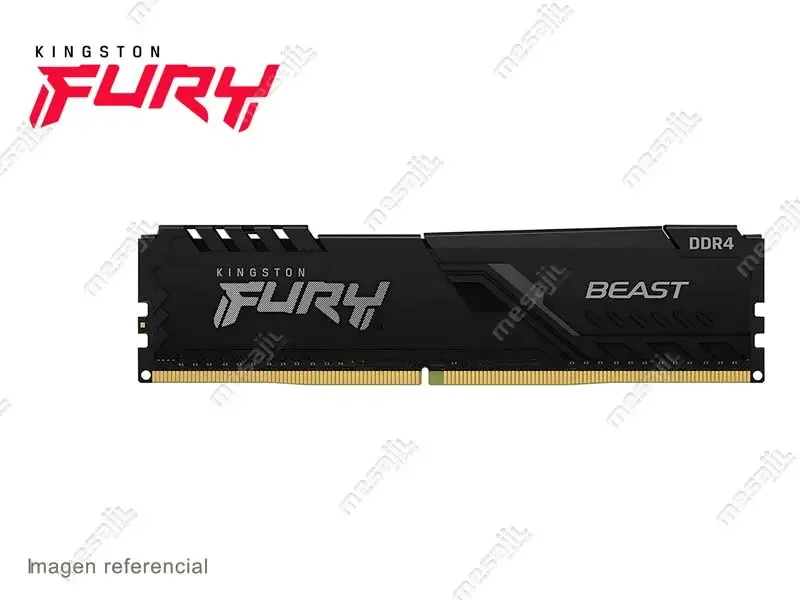Memoria DDR4 Kingston Fury Beast 2666MHz 16GB Black