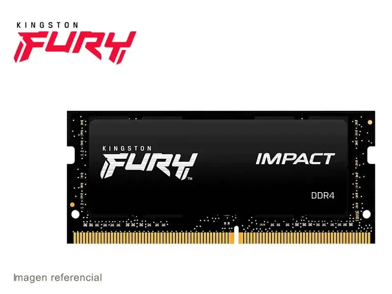 Memoria DDR4 Kingston FURY Impact 3200MHz 16GB SODIMM Black