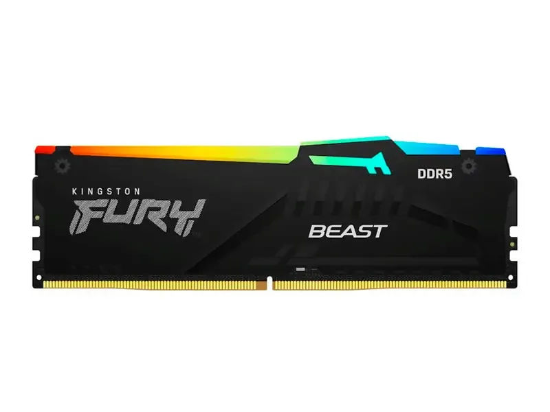 Memoria DDR5 16GB FURY Beast Kingston 6000MHz RGB PC5-48000 CL36