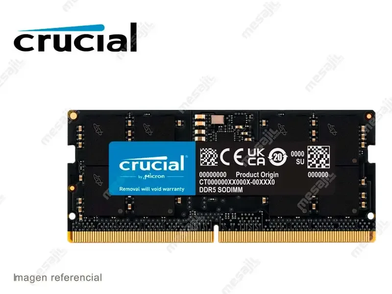 Memoria DDR5 32GB Crucial 5200MHz SODIMM