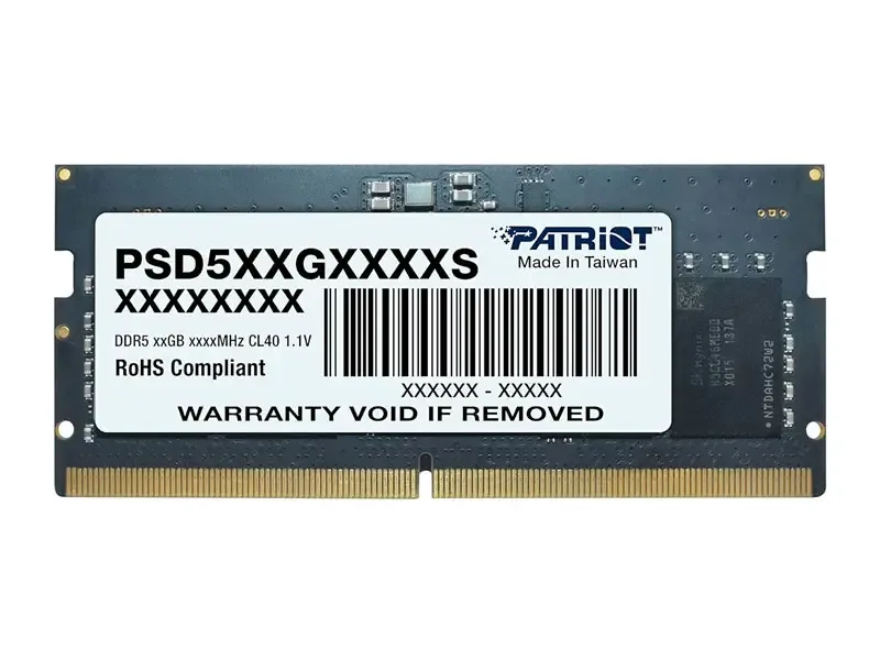 Memoria DDR5 8GB Patriot 4800MHz SODIMM CL40 PSD58G480041S