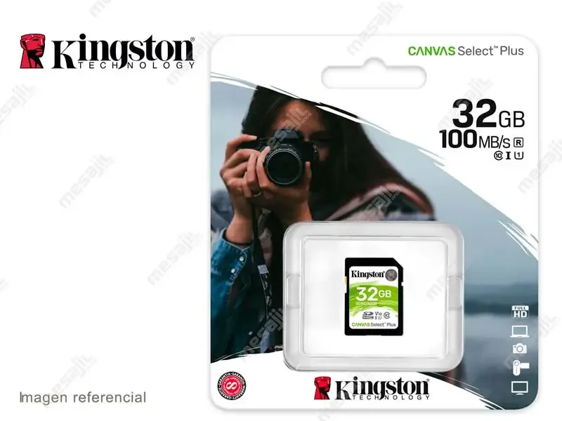 Memoria SD 32GB Kingston Canvas Select Plus 100 MB/s (SDS2/32GB)
