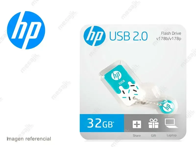 Memoria USB 3.2 32GB HP Celeste