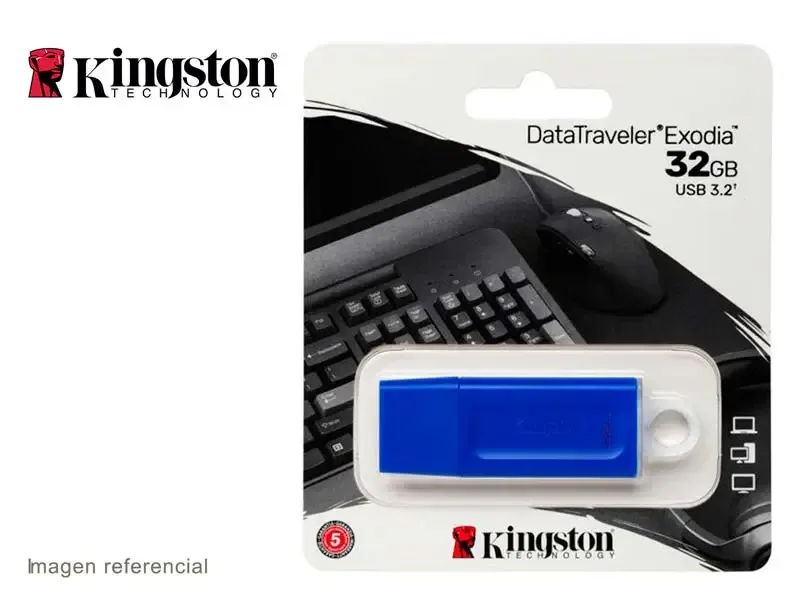Memoria USB 3.2 32GB Kingston DTX Blue Translucer Ring