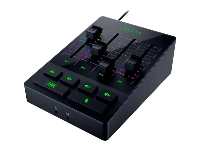Mezclador de Audio Razer 4 Canales USB chroma Black
