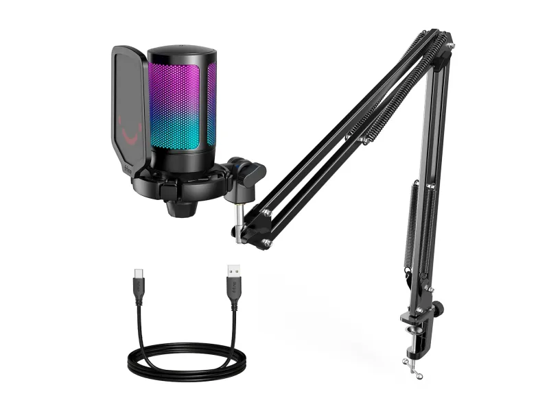 Micrófono Fifine A6T BLACK Soporte de brazo