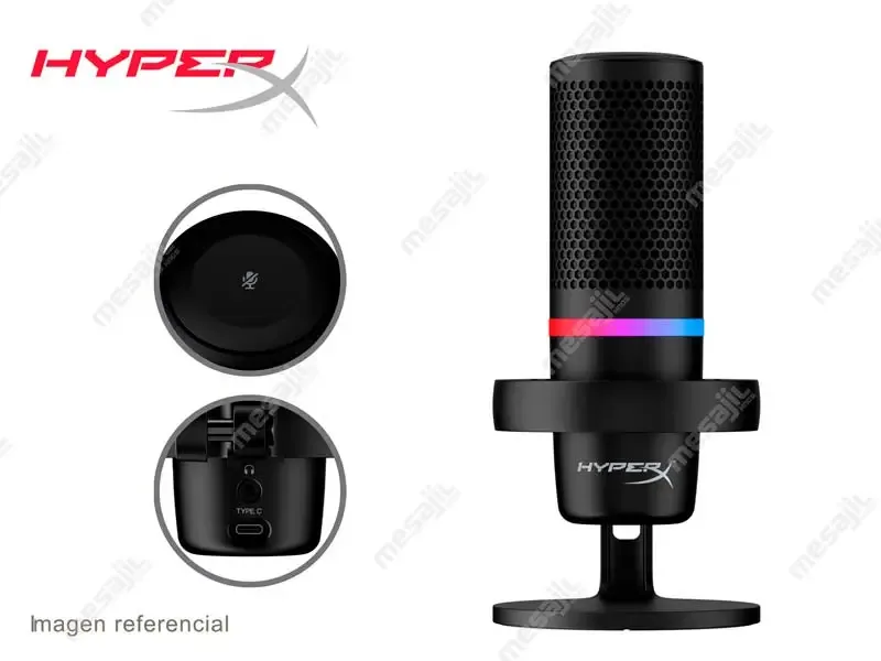 Microfono HyperX DuoCast USB Black