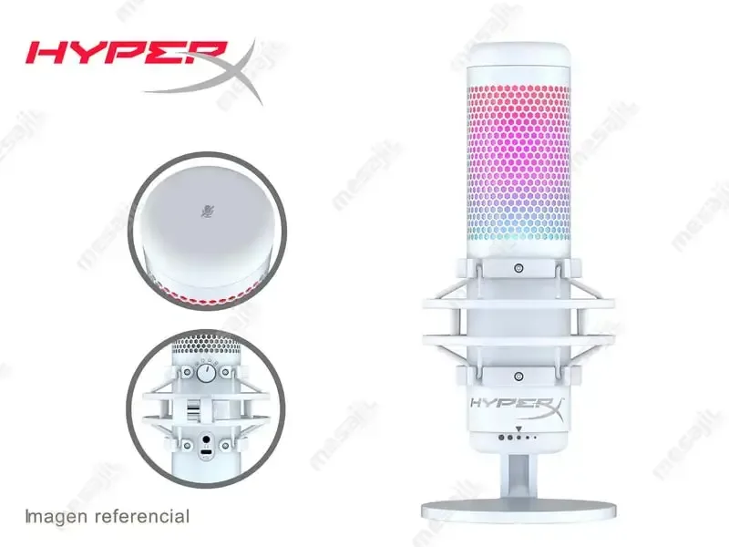 Microfono HyperX QuadCast S RGB White