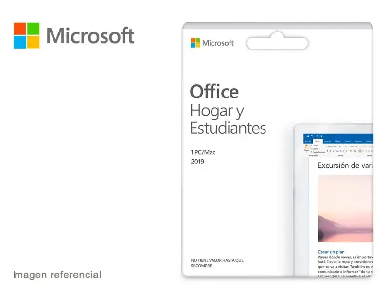 Microsoft Office Hogar y Estudiantes 2019 PC/Mac