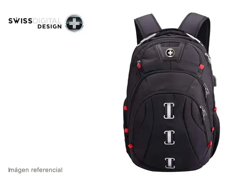 Mochila Swiss Digital Pixel de 14" Black