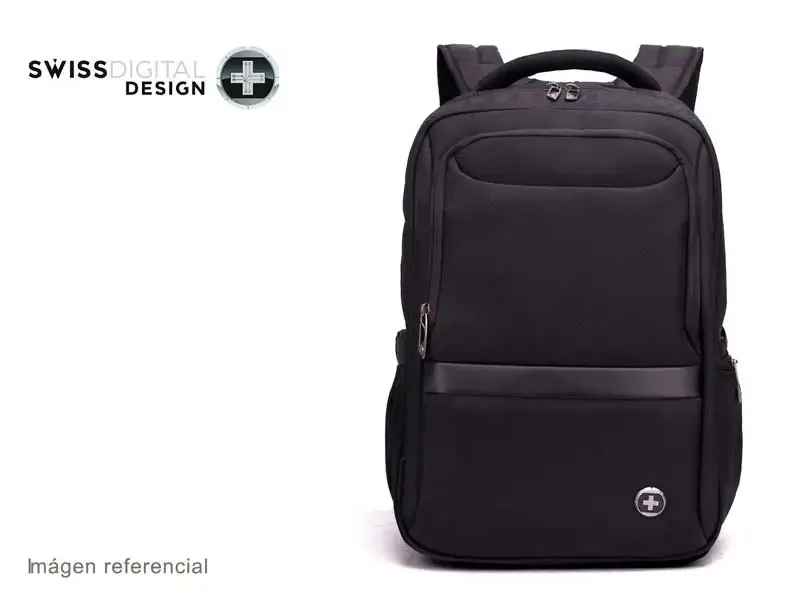 Mochila Swiss Digital Sapphira de 15" Black