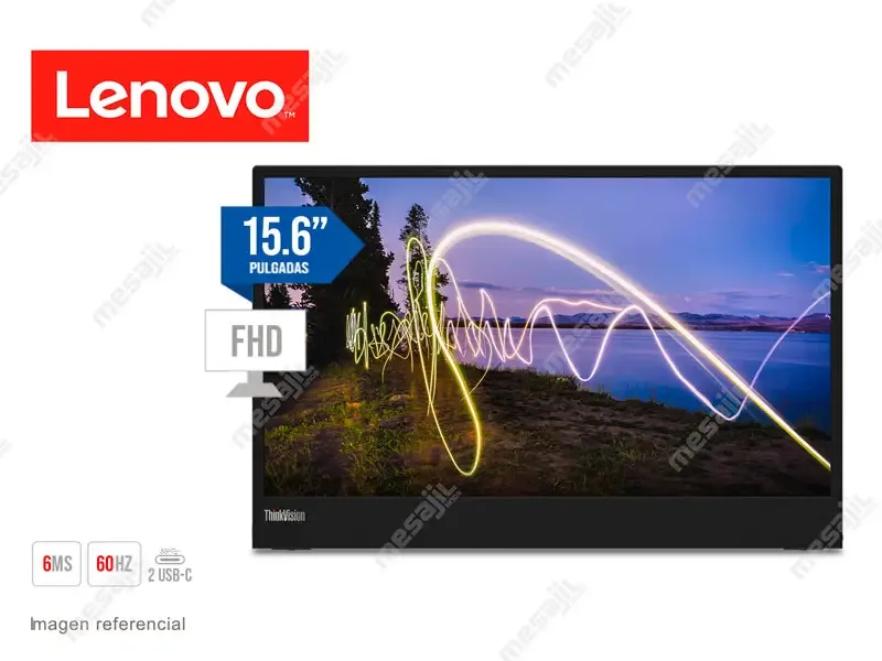 Monitor 15.6 LENOVO Portatil ThinkVision M15 FHD WLED/USB-C