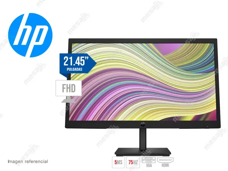 Monitor 21.5 HP P22v G5 FHD  HDMI/VGA Negro