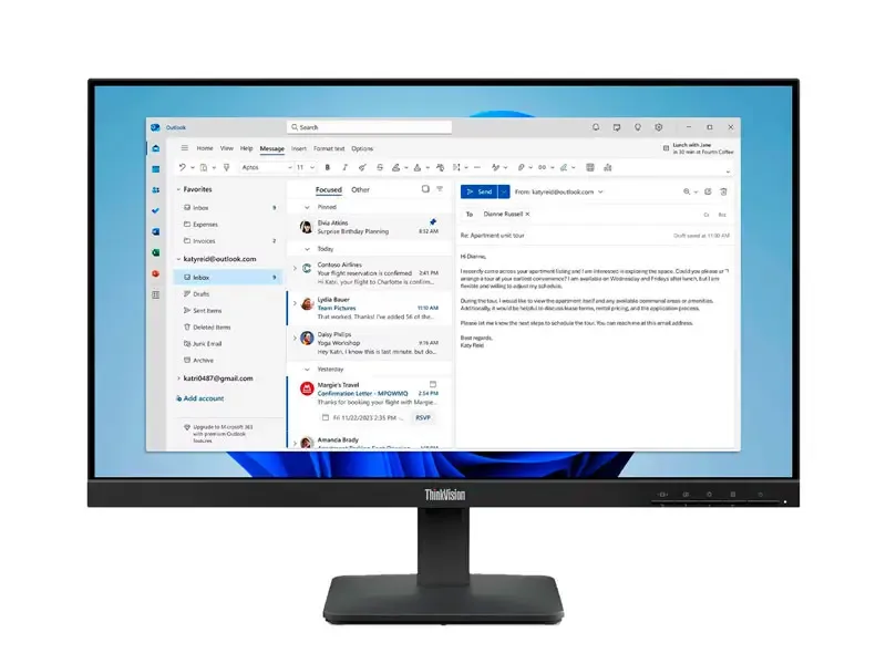 Monitor 24 LENOVO ThinkVision S24e-4e Flat HDMI/VGA/4ms/100Hz