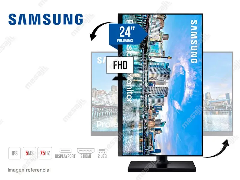 Monitor 24 SAMSUNG Profesional F24T452FQN FHD LED/IPS/HDMI/DisplayPort