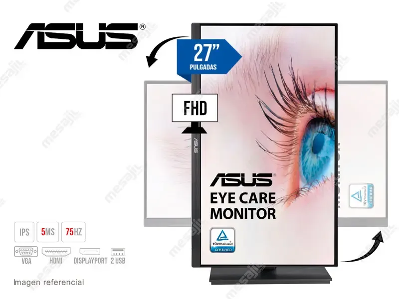 Monitor 27 ASUS Eye Care VA27EQSB FHD IPS/5ms/HDMI/VGA/DP
