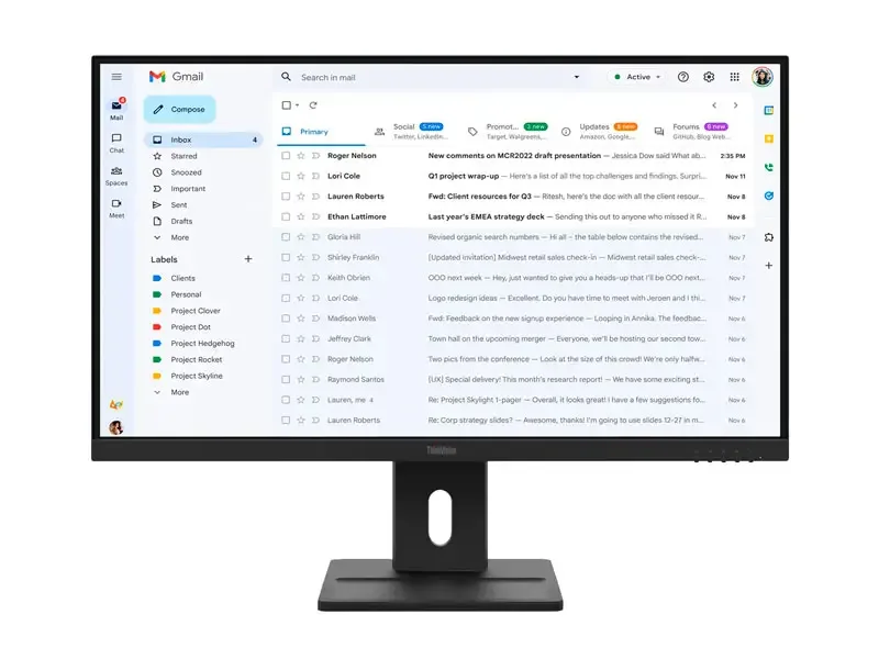 Monitor 27" Lenovo ThinkVision E27-40 WLED FHD/IPS/HDMI/DP/VGA Parlantes