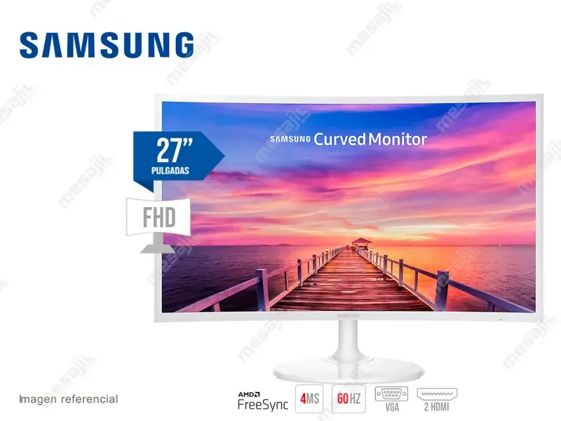 Monitor 27 SAMSUNG LC27F391FHNXZA CURVO FHD HDMI White