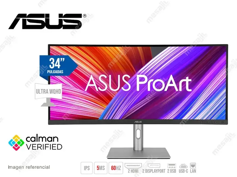 Monitor 34 ASUS CURVO ProArt PA34VCNV IPS/HDR/5ms/DP/HDMI
