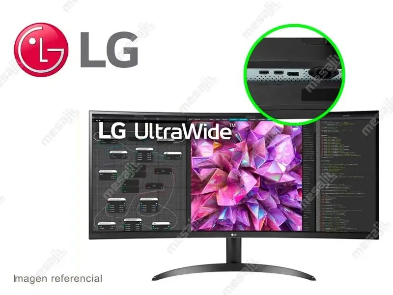 Monitor 34 LG 34WQ60C-B CURVO WQHD UltraWide IPS/HDMIx2/5ms