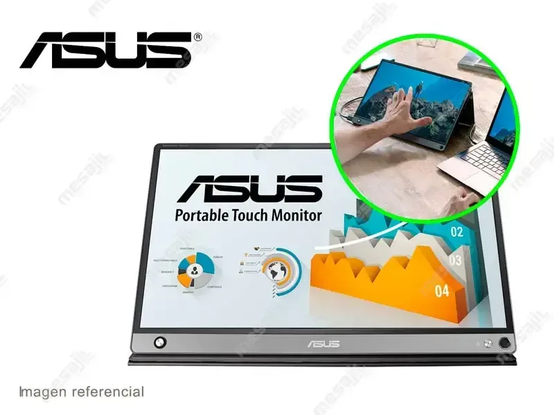 Monitor ASUS Portatil ZenScreen Touch MB16AMT 15.6" FHD/USB-C/tactil