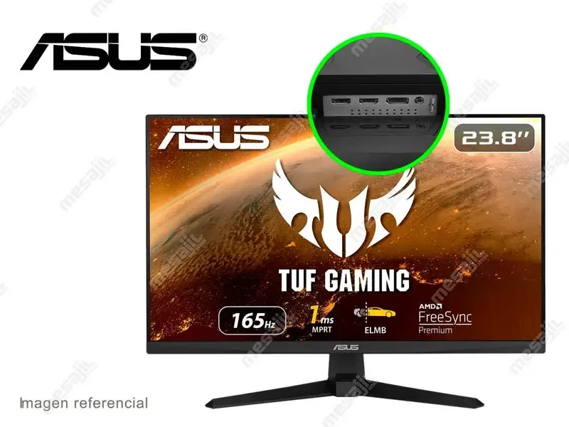 Monitor Gaming 23.8 ASUS TUF VG1A VG249Q1A FHD 1ms/165Hz/Free-Sync