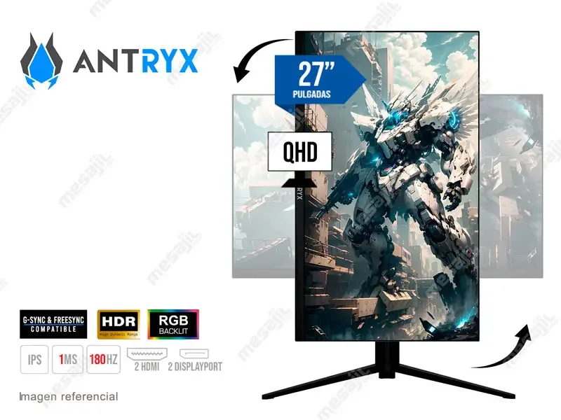 Monitor Gaming 27 ANTRYX Xtreme Vision IPX2725QGTP 2K QHD 180HZ/1MS