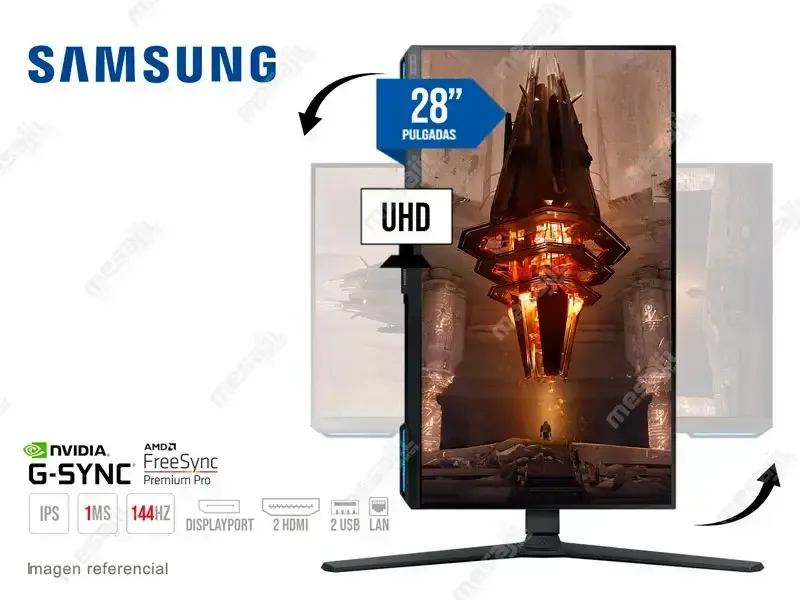 Monitor Gaming 28 SAMSUNG Odyssey G7 S28BG700EN HDR10 UHD 144Hz/1ms