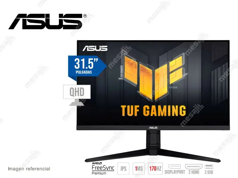 Monitor Gaming 32 ASUS TUF VG32AQL1A 2K/Fast IPS/ 1Ms/170Hz/HDMIx2/DP