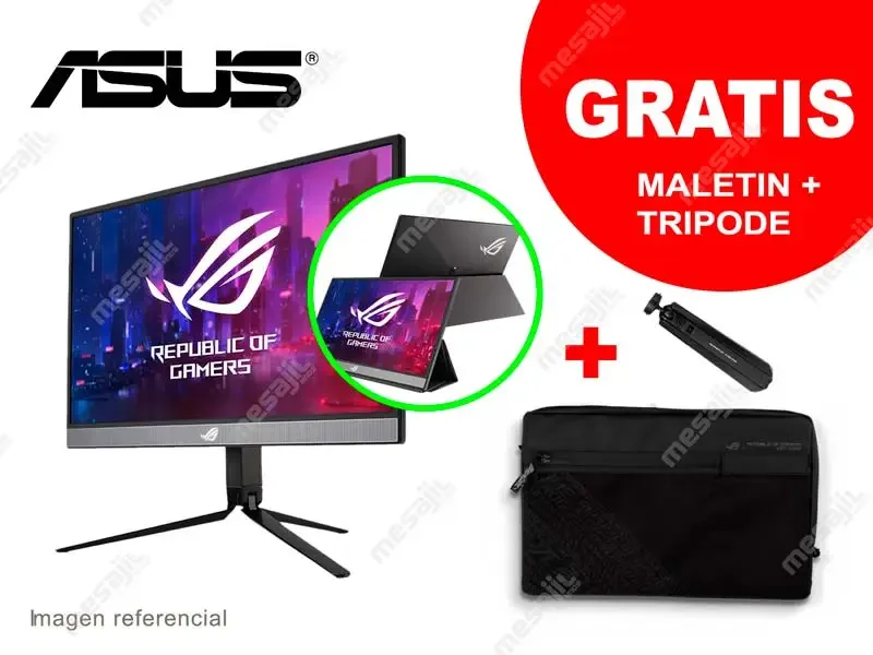 Monitor Gaming ASUS Portatil ROG Strix XG17AHP 17.3" FHD/240Hz/USB-C/Tripode ROG