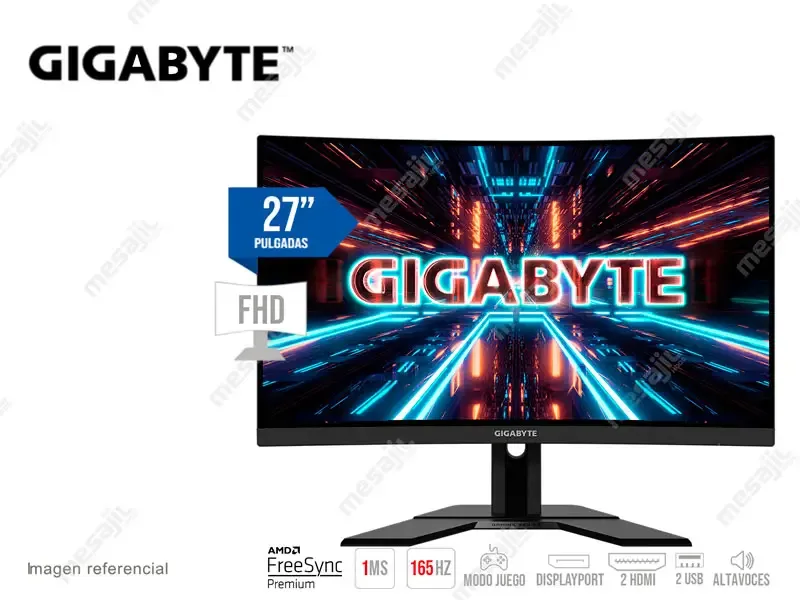 Monitor Gaming Gigabyte G27FC 27" FHD IPS/165Hz/1ms