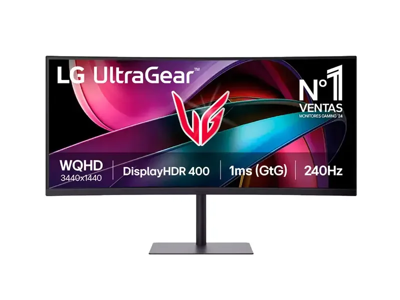 Monitor Gaming LG 34 UltraGear 34G630A-B 34" Curvo WQHD DP HDMI 240Hz 1ms