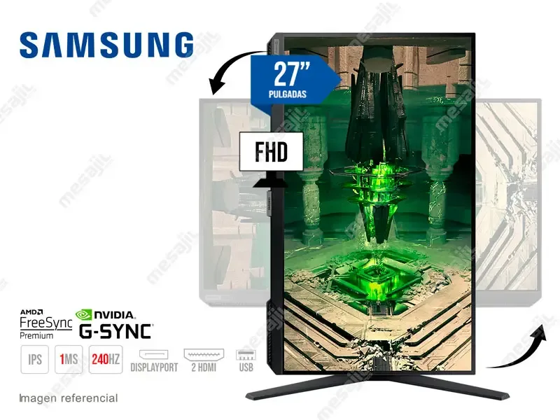 Monitor Gaming Samsung Odyssey G4 S27BG402EN 27" FullHD 240Hz/DP/HDM/1ms