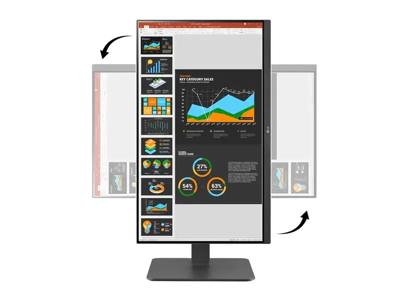 Monitor LG 24 24BR650 24" IPS Pivot 75Hz 5ms Black
