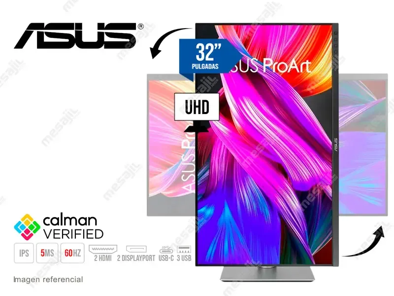 Monitor Profesional 32 ASUS ProArt PA329CRV IPS/4K/ UHD DP/USB-C/HDMI