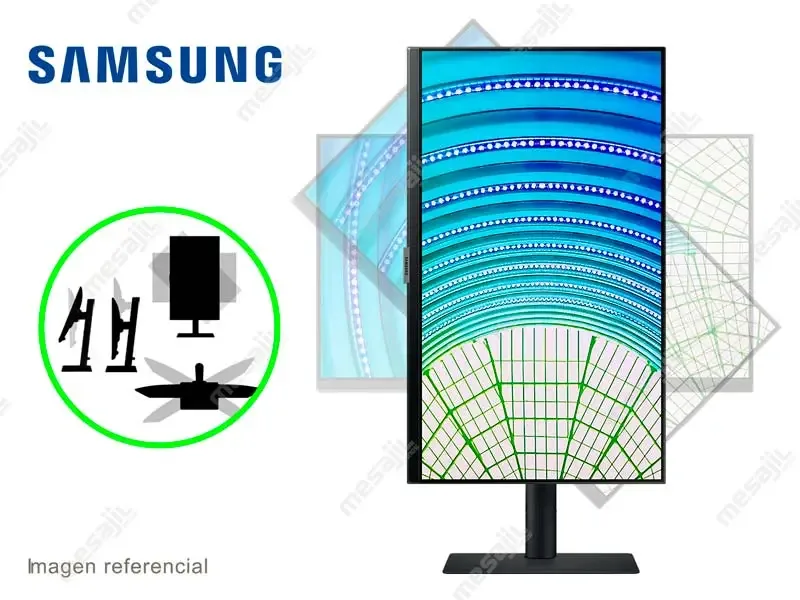 Monitor Samsung LS24A600 24"  S6 QHD IPS 2k HDMI/5Ms
