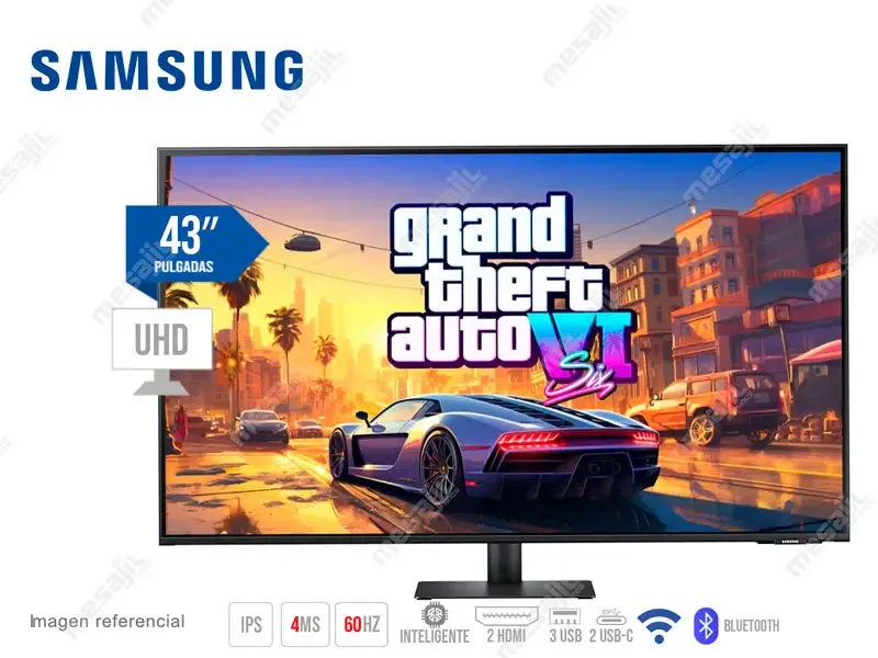Monitor Samsung Smart M7 43" S43BM702UN HDR10/HDMI/WIFI/USB