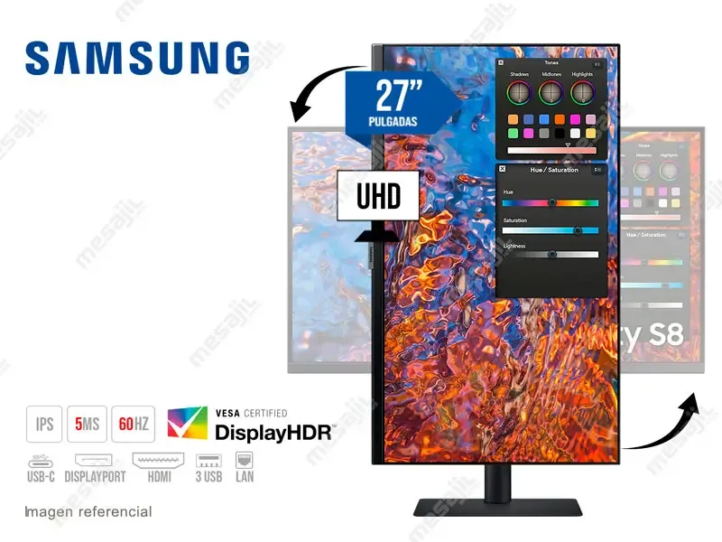 Monitor Samsung ViewFinity LS27B804PXNXGO 27" LED B804 UHD 4K/IPS/5 ms
