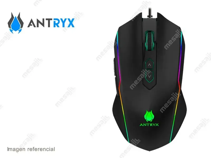 Mouse Gaming Antryx Chrome Storm Havok X DPI 12400 RGB (AGM-5350K)