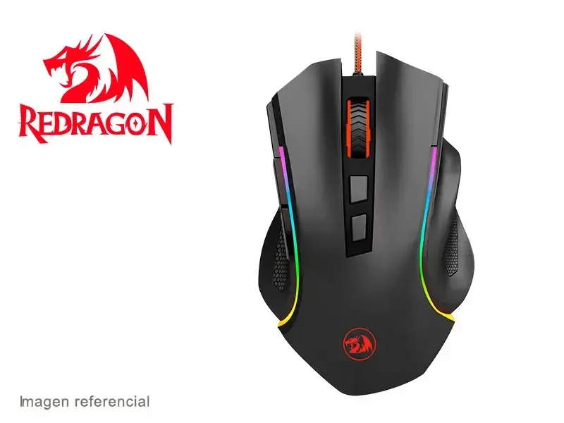 Mouse Gaming Redragon GRIFFIN M607 Hasta 7200 DPI, RGB, 8 botones