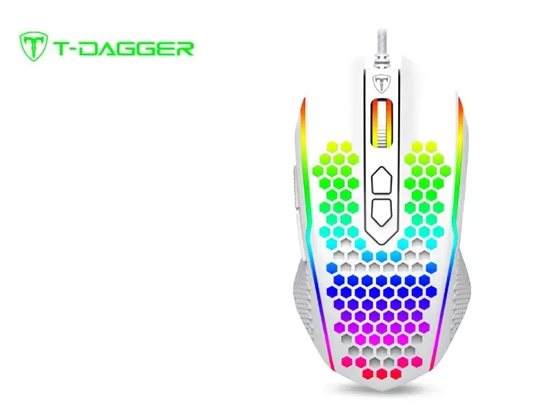 Mouse Gaming T-Dagger IMPERIAL T-TGM310W-RGB WHITE