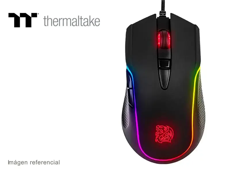 Mouse Gaming TteSPORTS NEROS RGB USB Black (EMO-NRR-WDOTBK-01)